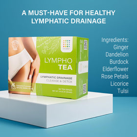 Bruizex Lymphatic Tea with dandelion and burdock for cleansing notes