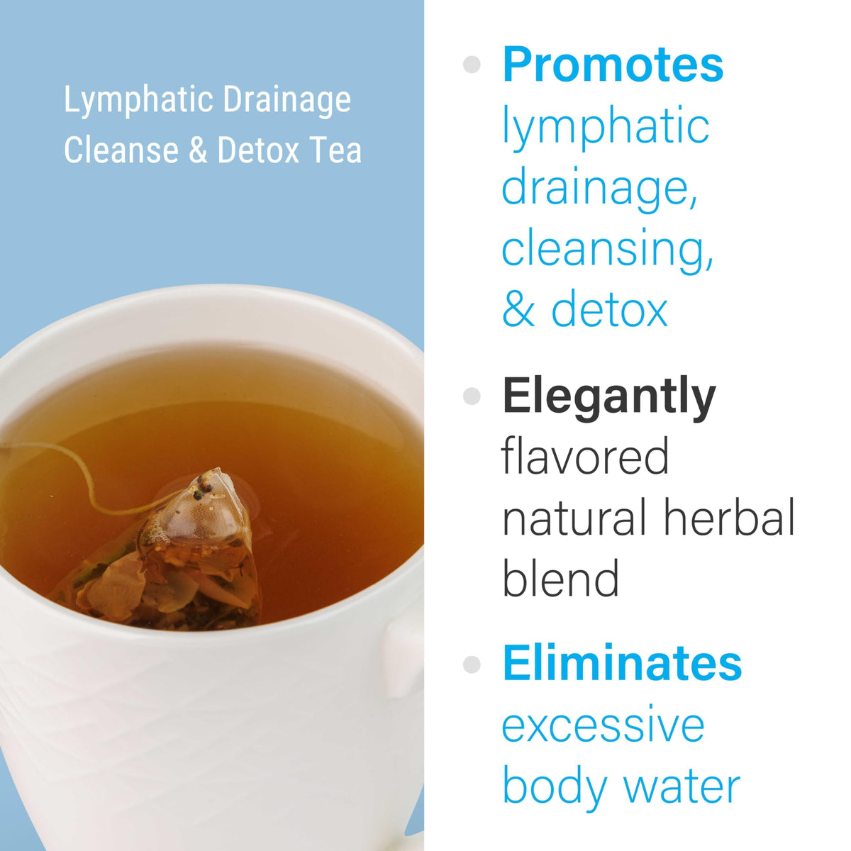 Bruizex Lymphatic Tea with ginger slices delivering warming taste