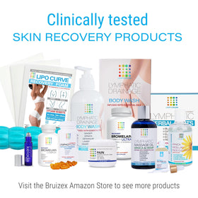 Bruizex Lymphatic Tea post-surgery routine guidance on packaging