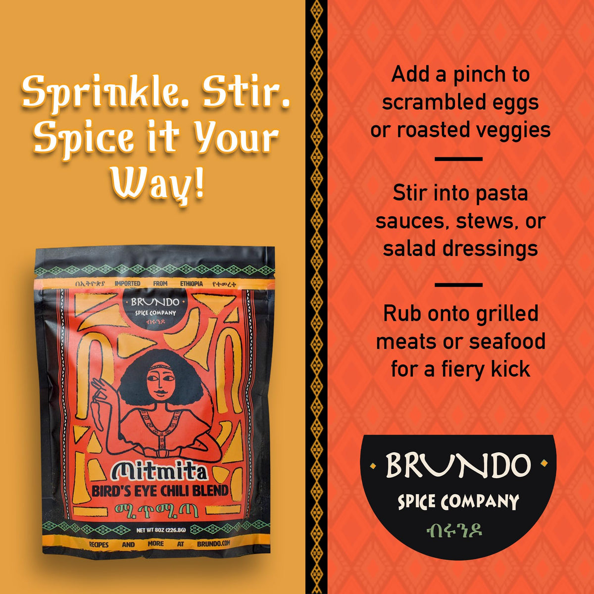 Brundo Mitmita recipe ideas board inspires home cooks.