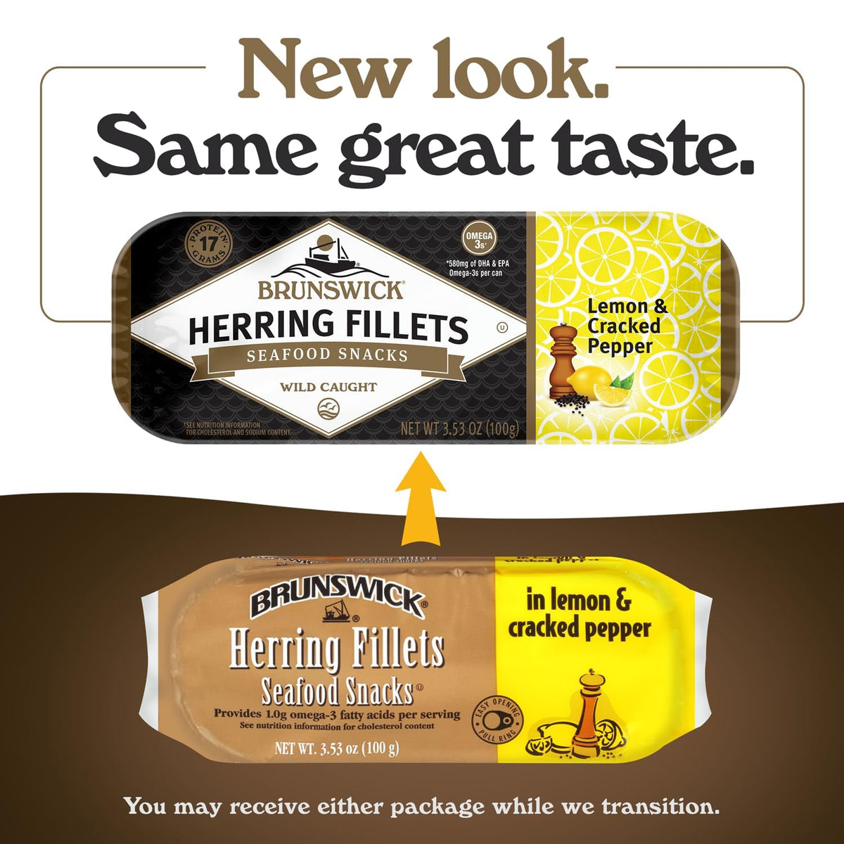 Brunswick herring kitchen setup, ready-to-use versatile seafood ingredient.
