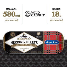Brunswick herring pasta topping image adds flavor and protein boost