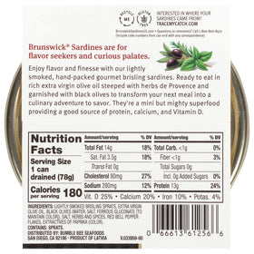 Brunswick sardines with Mediterranean herbs and spices elevate meals