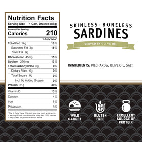 Brunswick sardines with pasta pairing for protein-rich weeknight dinners.