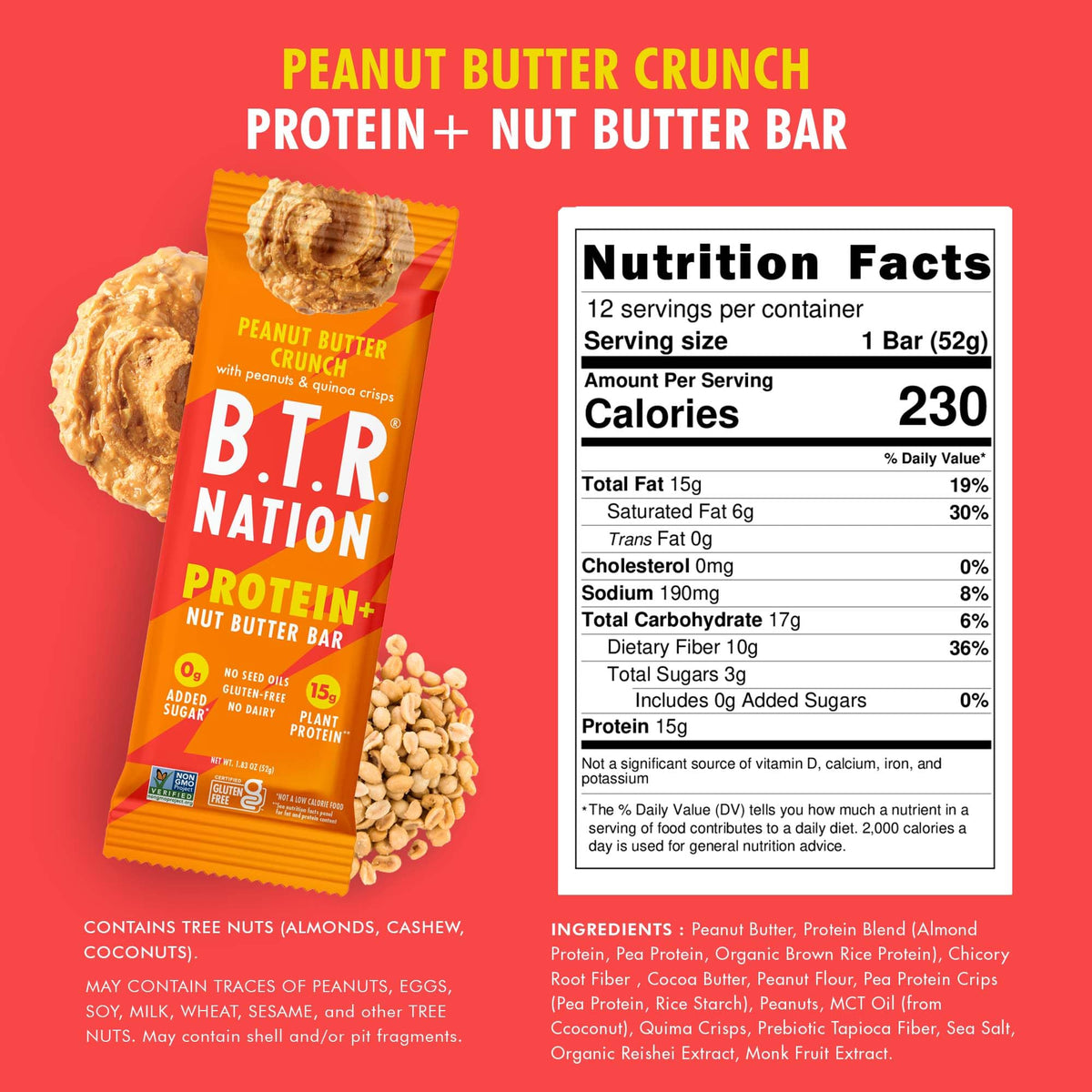 Several B.T.R Nation bars stacked for portable keto-friendly snacking.