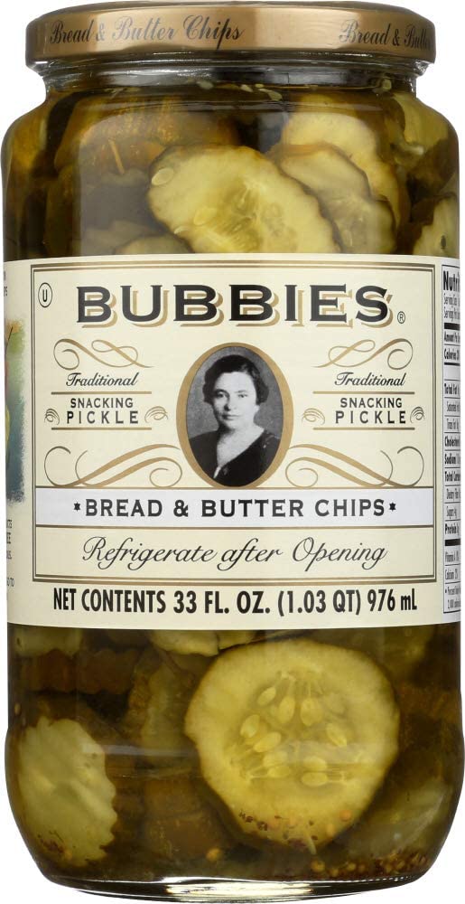 Bubbies Bread and Butter chips 2-pack – crisp, gluten-free snack for gatherings.