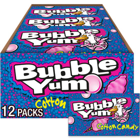 Bubble Yum cotton candy gum packaging for bulk box, ideal party favors
