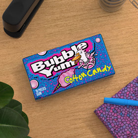 Bubble Yum soft texture gum bite showcases enjoyable chewing experience
