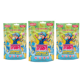 Bubblegum Kids Hannah's Frozen Banana gum flavor for a refreshing bite.