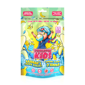 Bubblegum Kids sugar-free gum with crunchy outside and chewy inside.