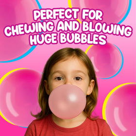 Bubblicious 18-pack display emphasizes convenient multi-pack packaging for families.
