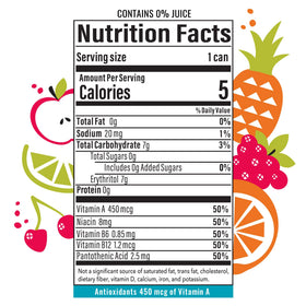 Bubbl'r Fruit Punch'r 12 oz pack image highlights gluten-free antioxidant sparkling water.