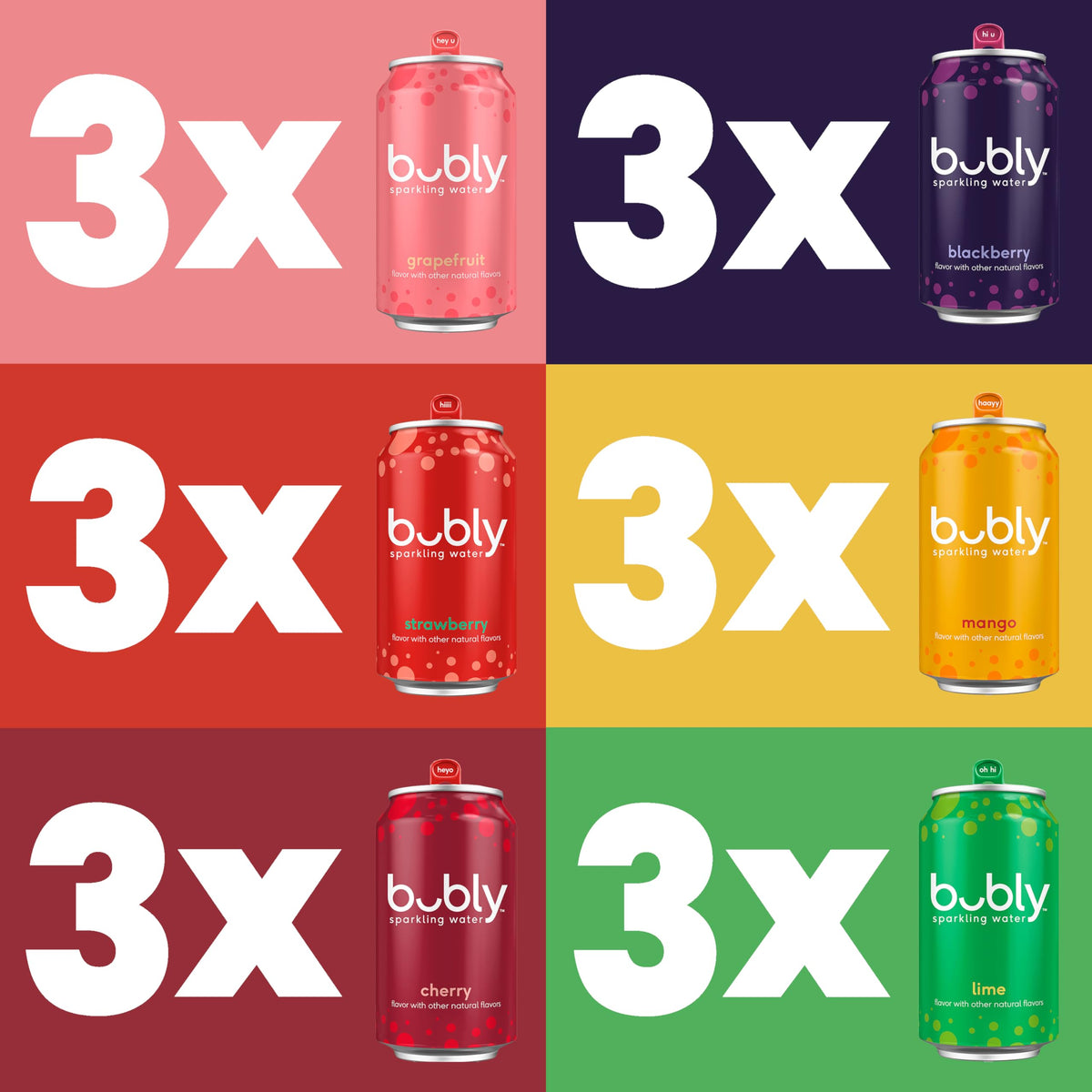 Bubly Lime sparkling can closeup, crisp flavor for a quick, sugar-free refresh