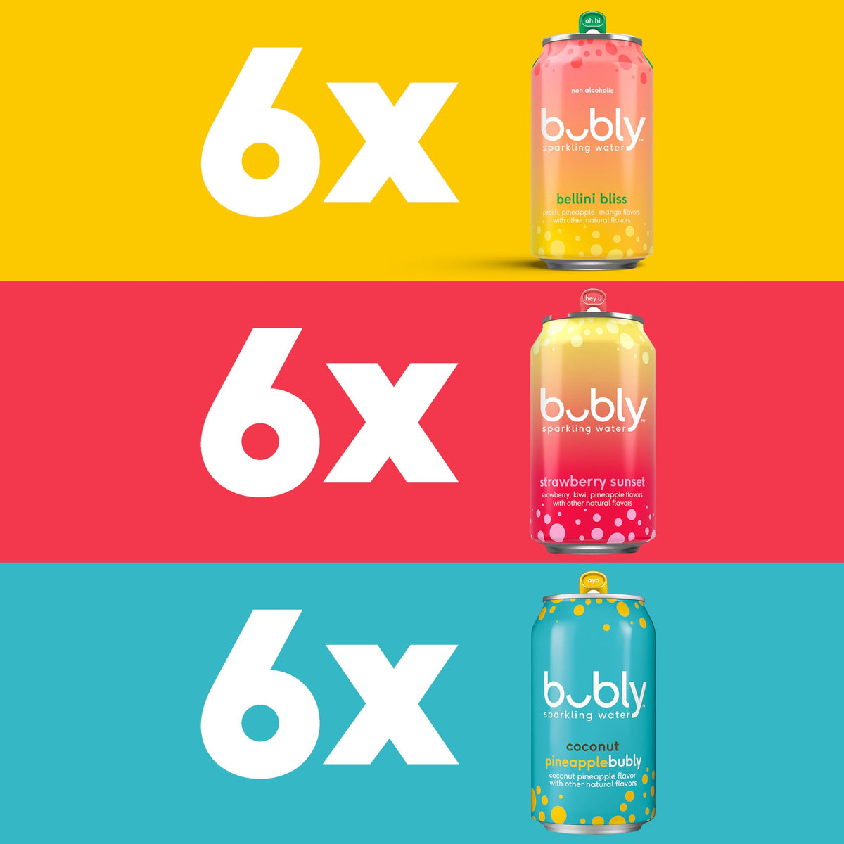 Bubly Strawberry Sunset can showing bright aroma and clean finish for a snack moment.