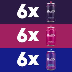 Bubly Triple Berry raspberry can offers guilt-free flavor