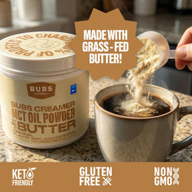 Halo Cream MCT Powder added to baking for richer, protein-friendly treats.