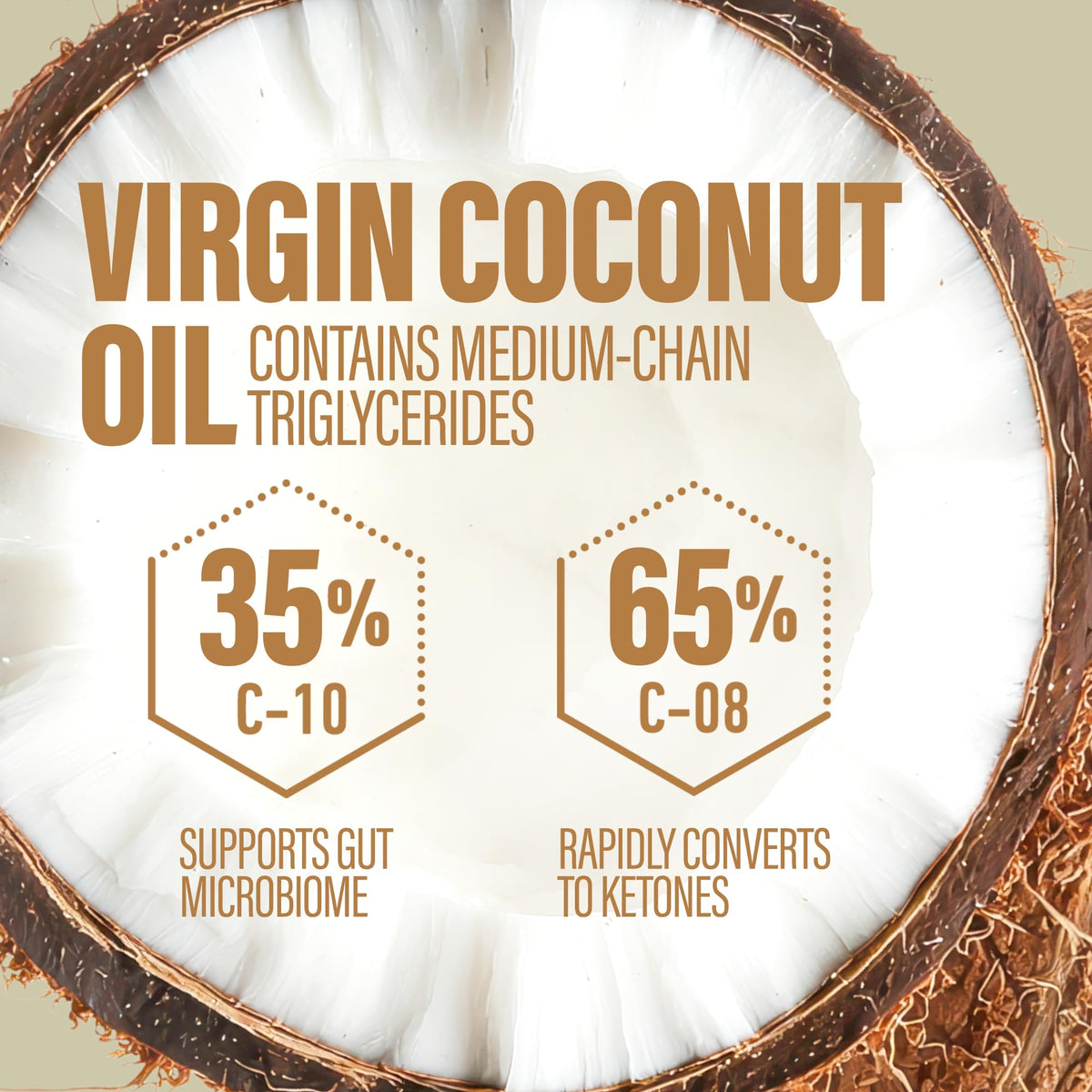 Close-up of BUBS Naturals Halo Cream MCT Powder highlighting texture and coconut fats.
