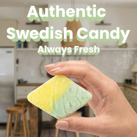 Authentic Swedish import elevates candy boards with Bubs Tutti Frutti Diamonds.