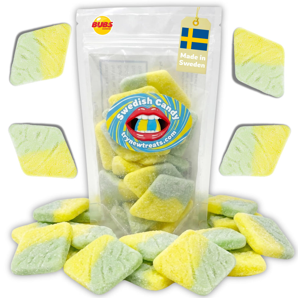 Bubs Tutti Frutti Diamonds candy in diamond shapes for a fun, bite-sized snack.