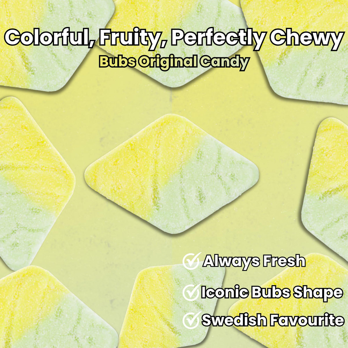 Vegan gelatin-free formula makes Bubs Tutti Frutti Diamonds suitable for plant-based diets.