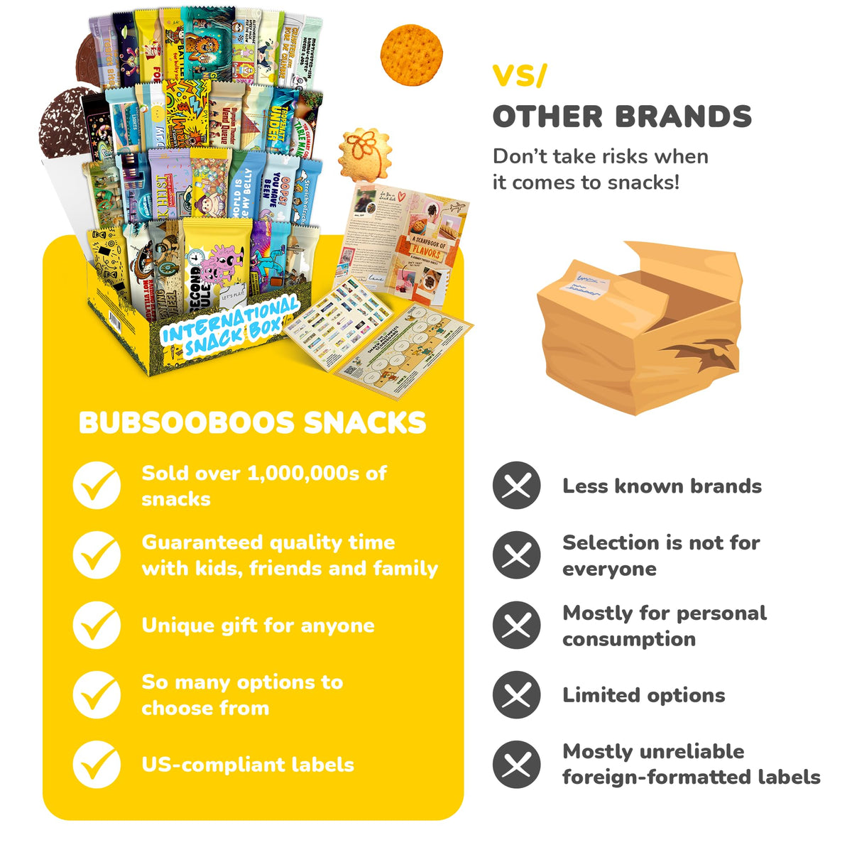 Bubsooboo's Wild Snacks gift-ready packaging, ideal for surprise gifts.