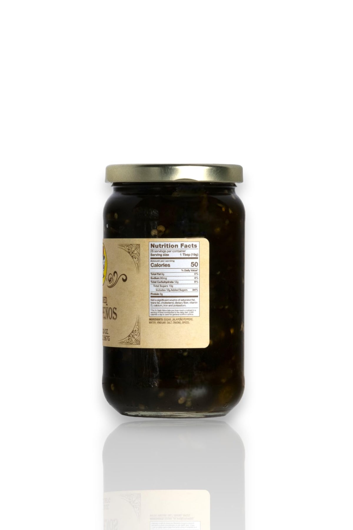 Buc-ee's Candied Jalapenos jar closeup highlights bright glaze for snacks.