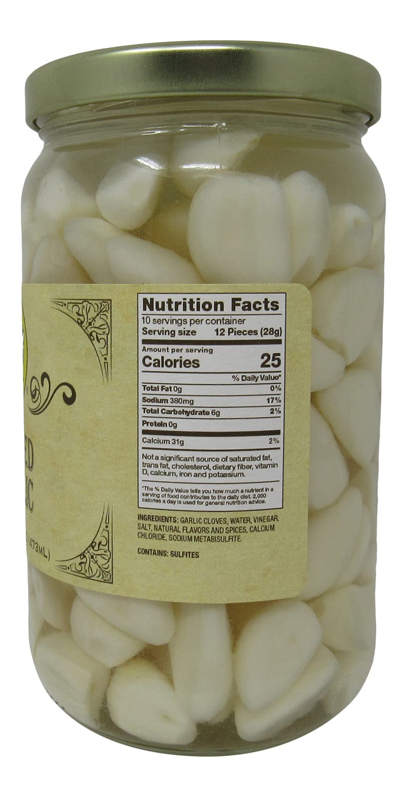 Buc-ee's Pickled Garlic close-up of spicy cloves for quick flavor boost.