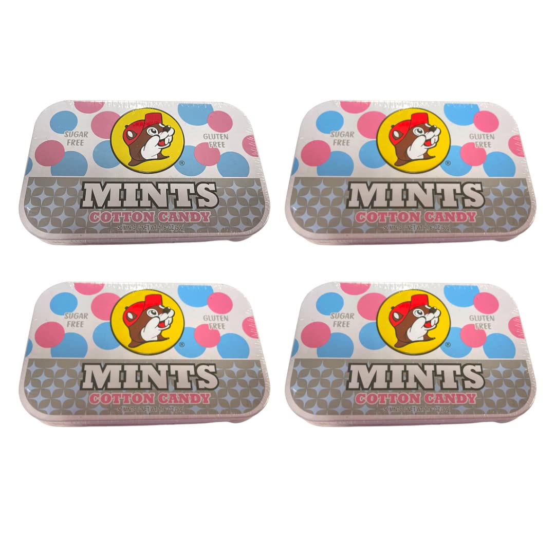 Buc-ee's sugar-free cotton candy mints pack for on-the-go freshness