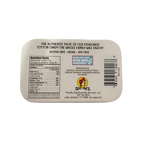 Buc-ee's Fresh Breath Mints compact tin shows 50 mints, ideal for purse or pocket.