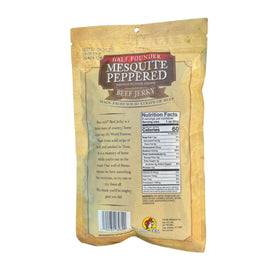 Close-up of Buc-ee's jerky texture highlighting bold mesquite flavor and aroma.