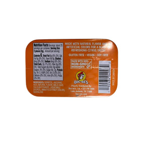 Buc-ee's Orange Sours mints case display, travel friendly and shareable
