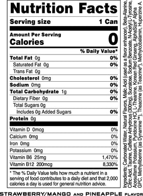Bucked Up energy can with label detail, emphasizing ready-to-drink convenience