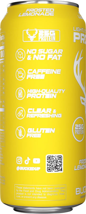 Bucked Up rainbow candy protein soda can bright and flavorful