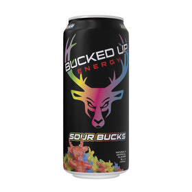 Bucked Up Sour Bucks 300mg can pour shows ready-to-drink caffeine on demand.