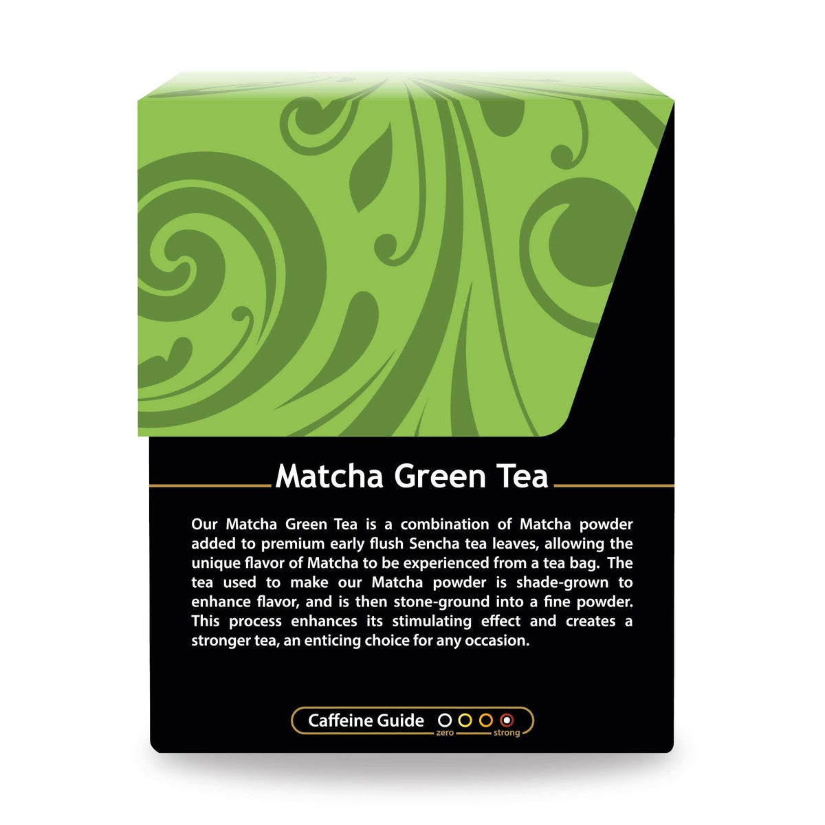 Buddha Teas matcha green tea froth invites a smooth, aromatic drinking experience
