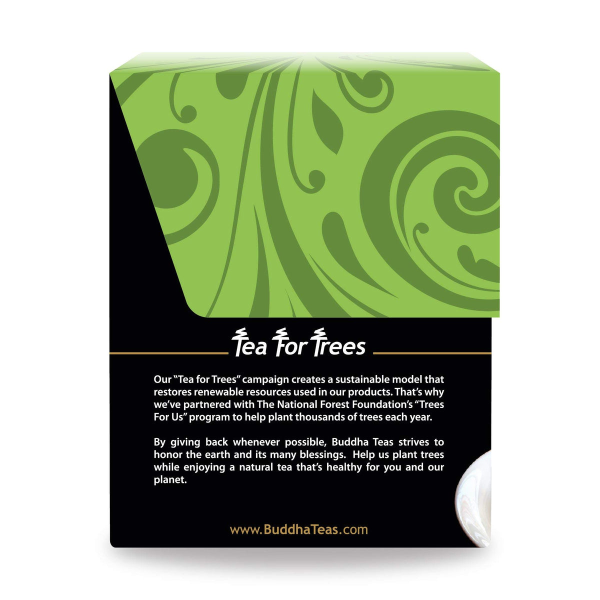 Buddha Teas organic certificate OU Kosher label on the box signals trusted quality