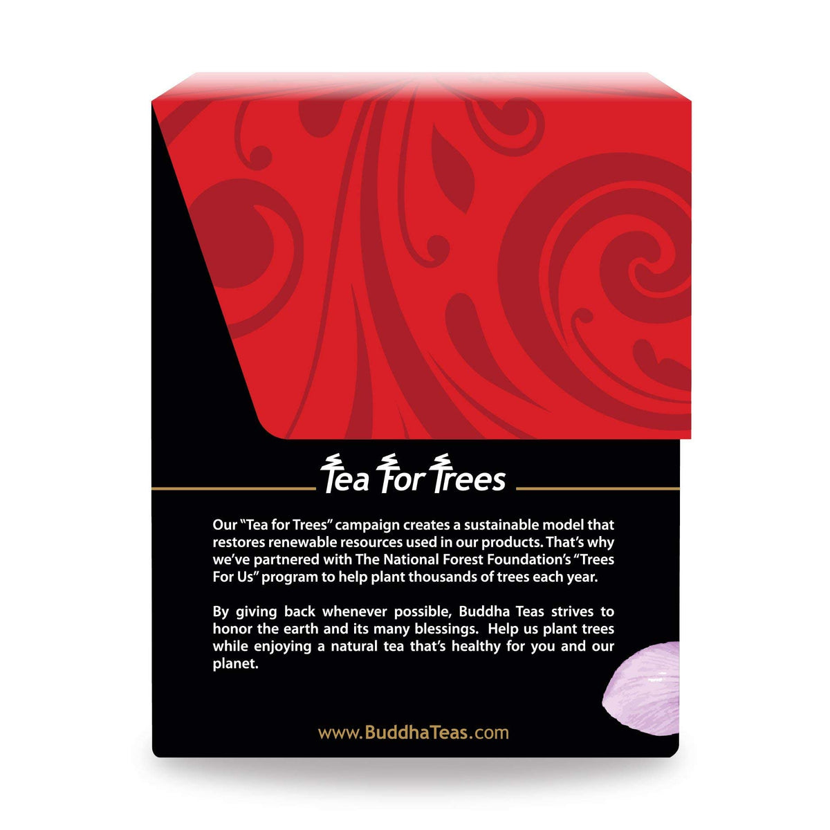 Buddha Teas saffron green tea cup—smooth taste with a honey-like saffron note.