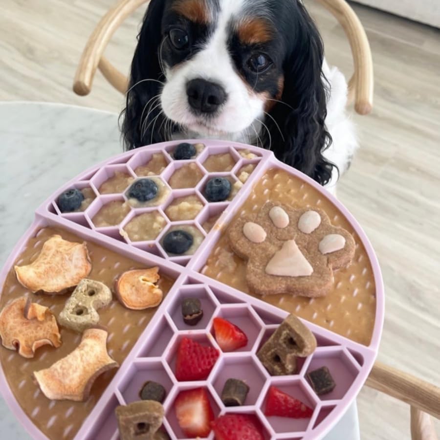 Use with lick mats and toys for enrichment and focused play.