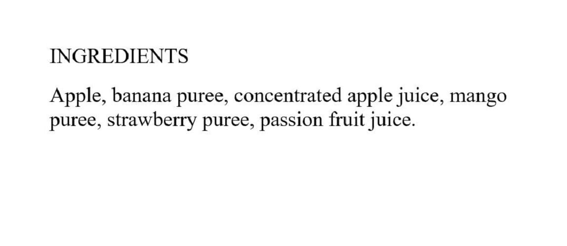 Buddy Fruits apple cinnamon pouch for kids school lunch