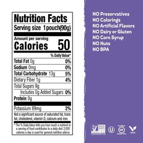 Buddy Fruits BPA-free non-GMO pouch for safe snacking