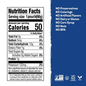 Buddy Fruits non-GMO blueberry-sweet-potato applesauce pouch