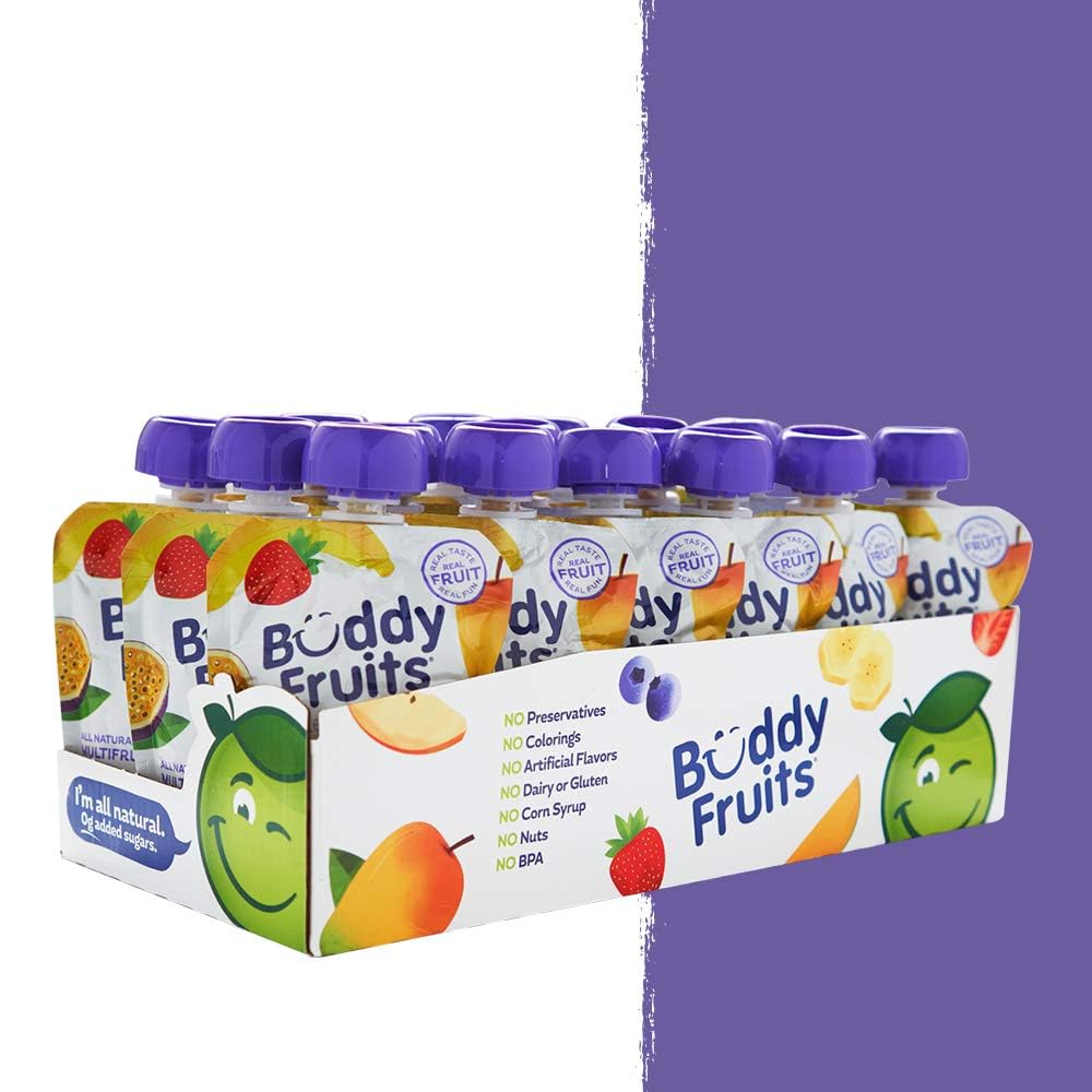 Buddy Fruits preservative-free colorings-free pouch for pure fruit taste
