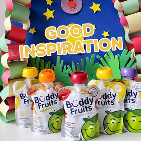Buddy Fruits gluten-free label for easy gluten-sensitive snacking.
