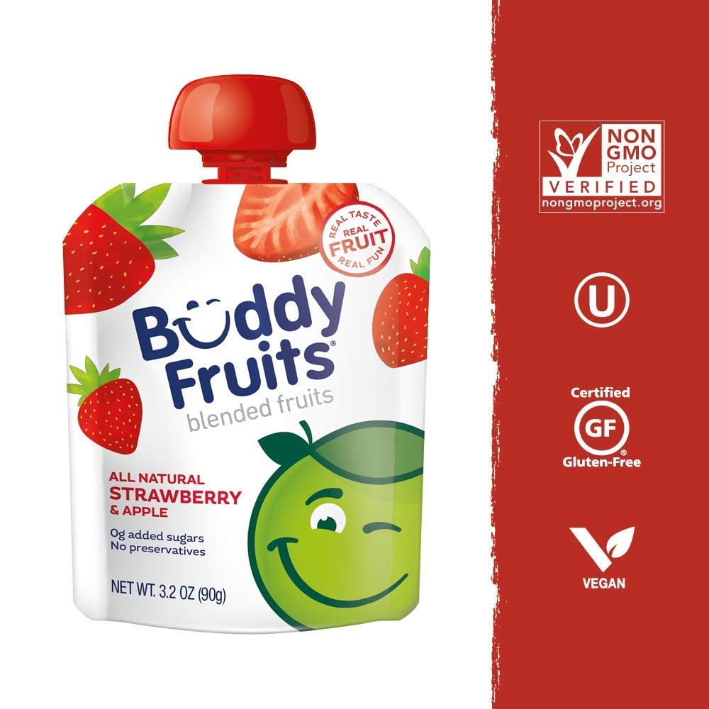 Buddy Fruits multifruit pouch ideal for kids’ lunch boxes.