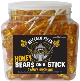 Buffalo Bills bear-shaped suckers ideal for party favors and gifts.