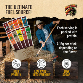 Buffalo Bob's Exotic Jerky alligator-beef-cajun showcases bold flavor for outdoor trips.