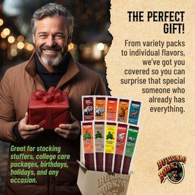 Buffalo Bob's Exotic Jerky elk-hickory-smoked delivers rich aroma for trail snacks.