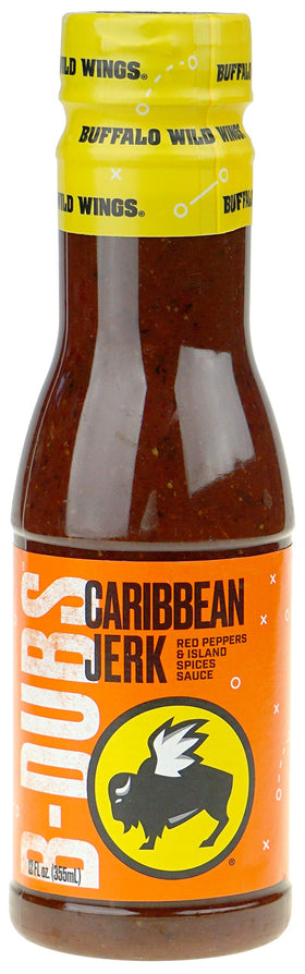Buffalo Wild Wings Caribbean Jerk glaze on ribs and wings with bold aroma