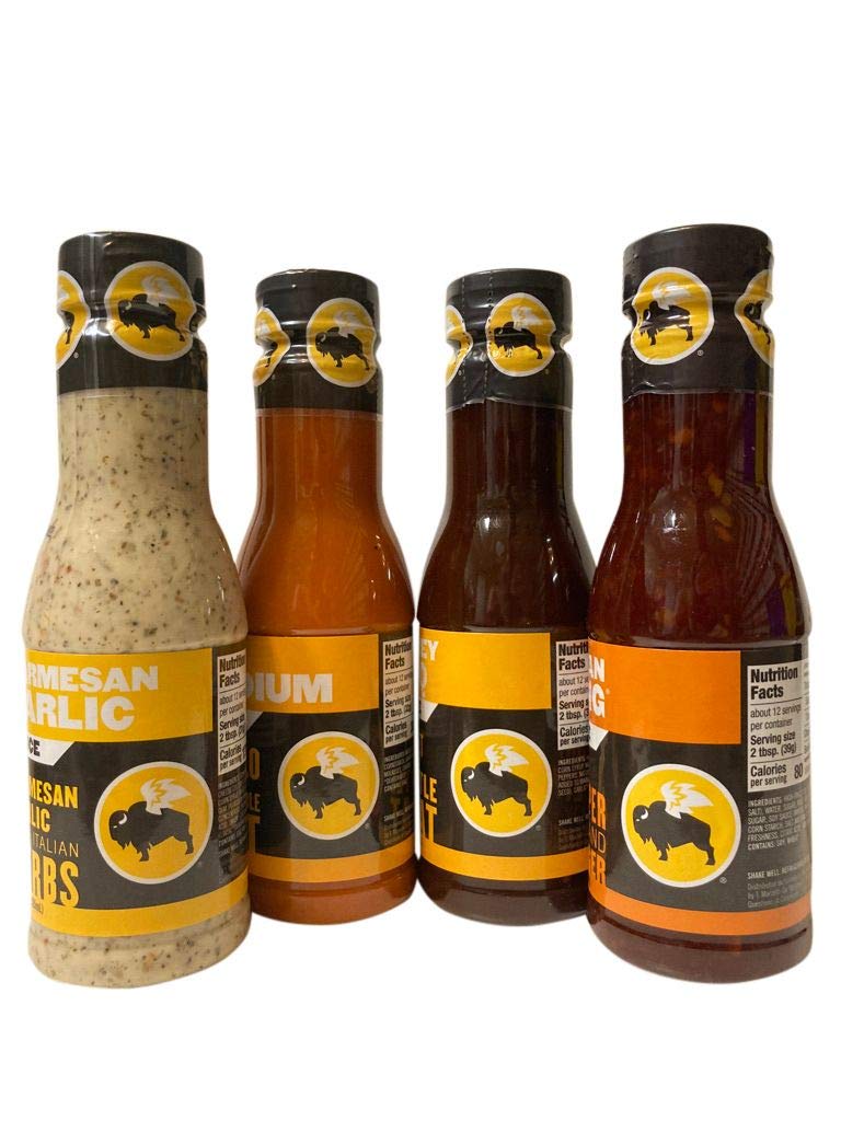 Buffalo Wild Wings Honey BBQ and Asian Zing set, versatile for wings and snacks
