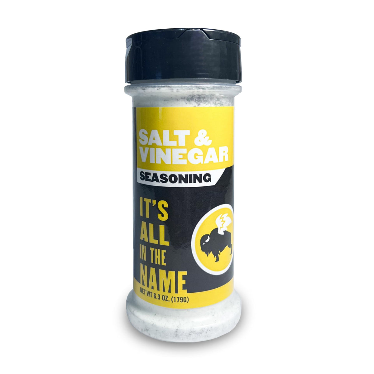 Buffalo Wild Wings Salt & Vinegar seasoning bottle for wings and ribs, tangy zest